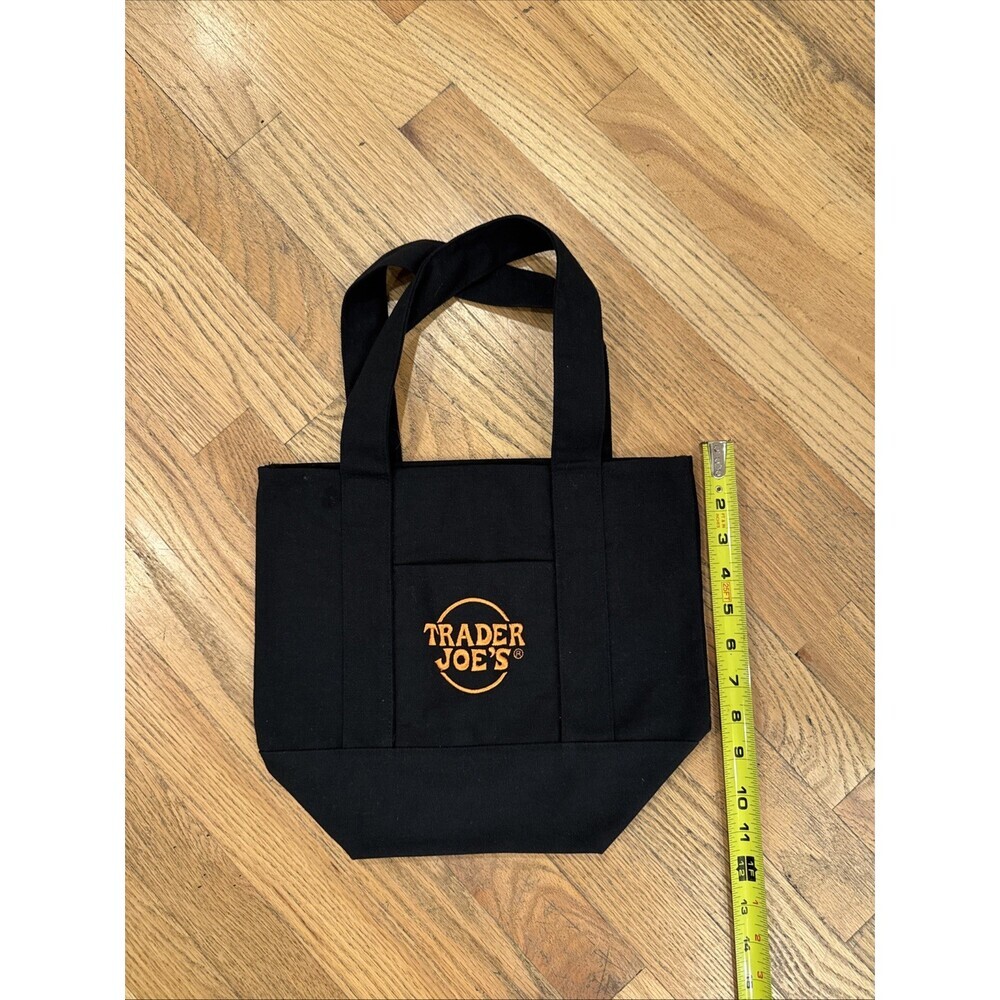 Halloween 2025 LIMITED EDITION Trader Joe’s Black Mini Tote Bag Pre-Owned - Picture 4 of 6